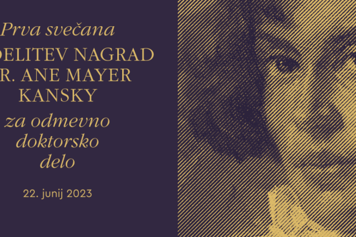 Podelitev nagrad dr. Ane Mayer Kansky 2023