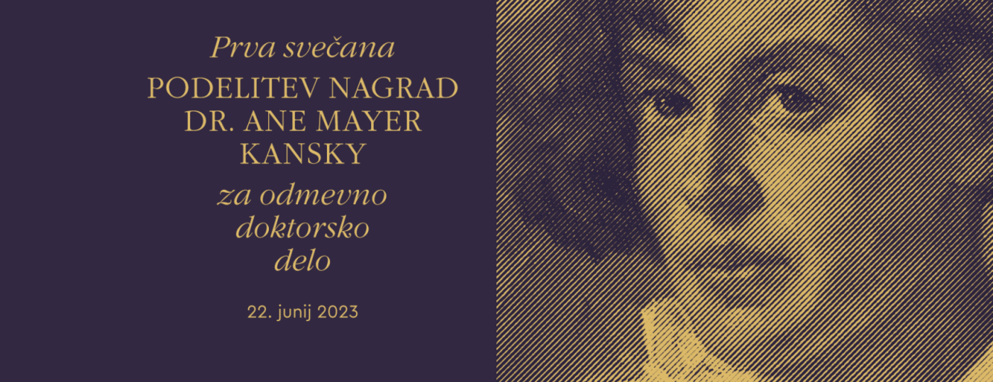 Podelitev nagrad dr. Ane Mayer Kansky 2023
