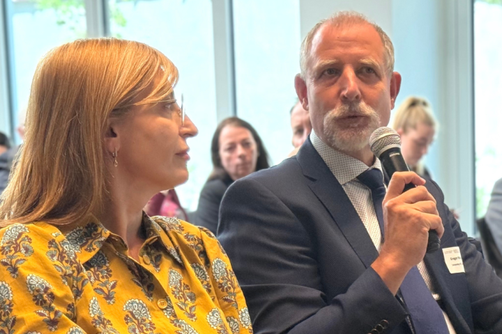 Evropska komisarka za raziskave in inovacije, Ekaterina Zaharieva, in rektor Univerze v Ljubljani, prof. dr. Gregor Majdič