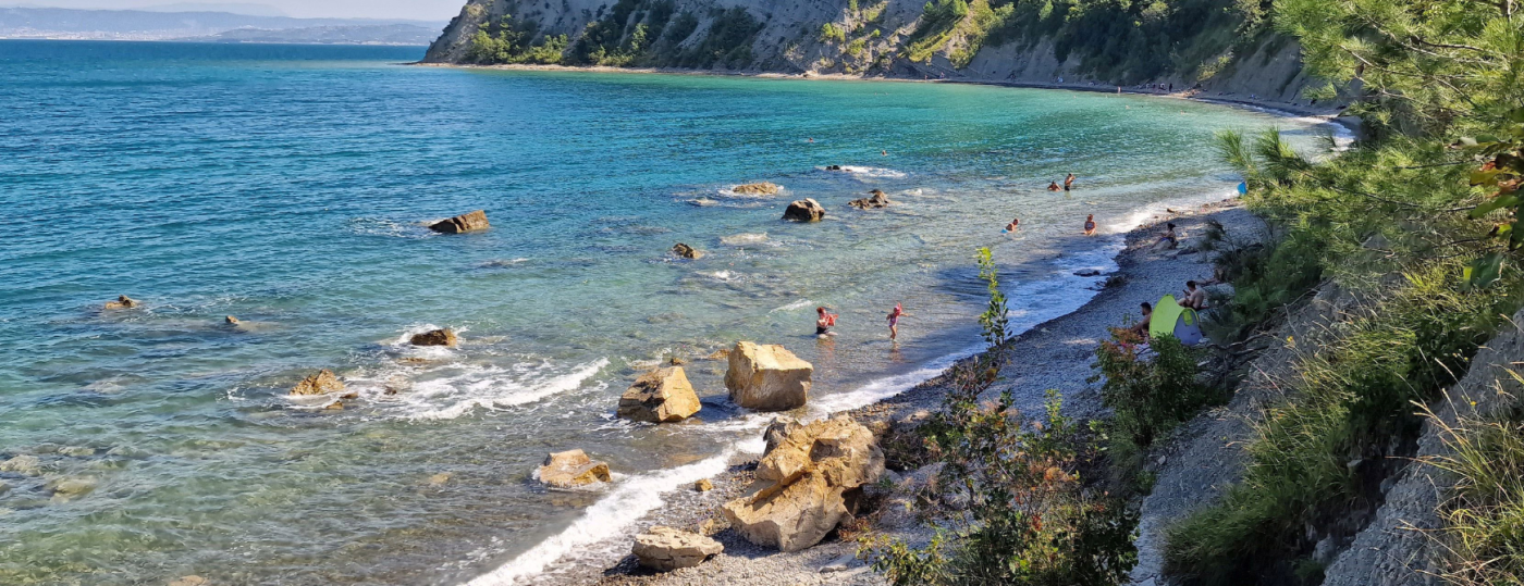 Beach in Strunjan