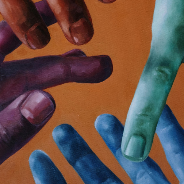  picture of colorful hands
