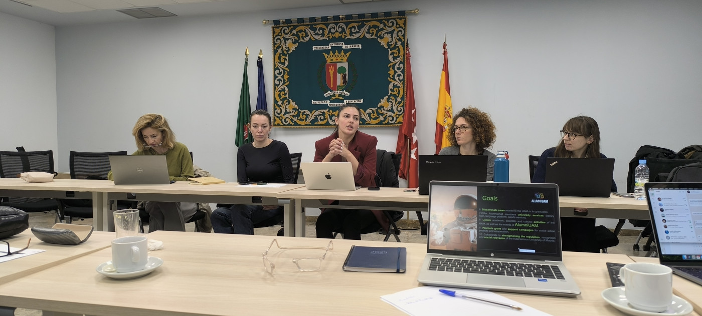 A group of people at a meeting.